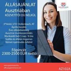 főpincér állás Ausztriában német nyelvtudással